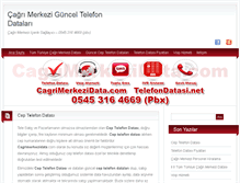 Tablet Screenshot of cagrimerkezidata.com